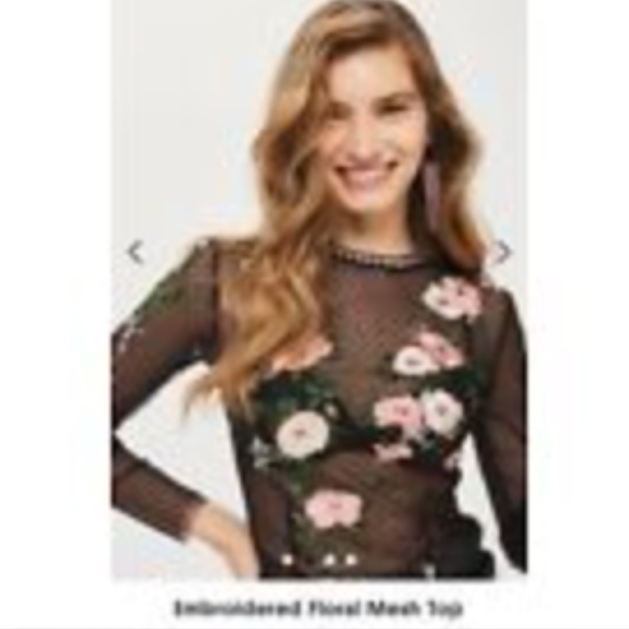 TOPSHOP Women's Floral Lace Top US 2 - Picture 8 of 8
